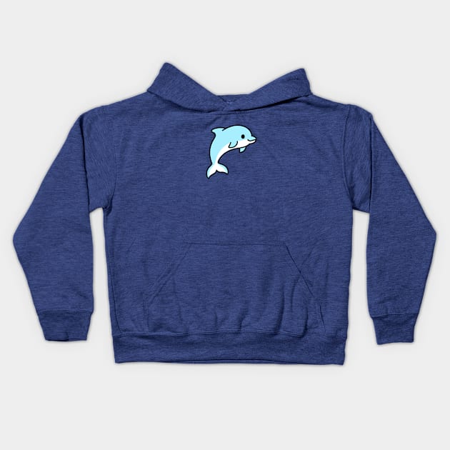 Dolphin Kids Hoodie by littlemandyart